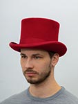 Шляпа CHRISTYS арт. FASHION TOP HAT cwf100006 (красный)